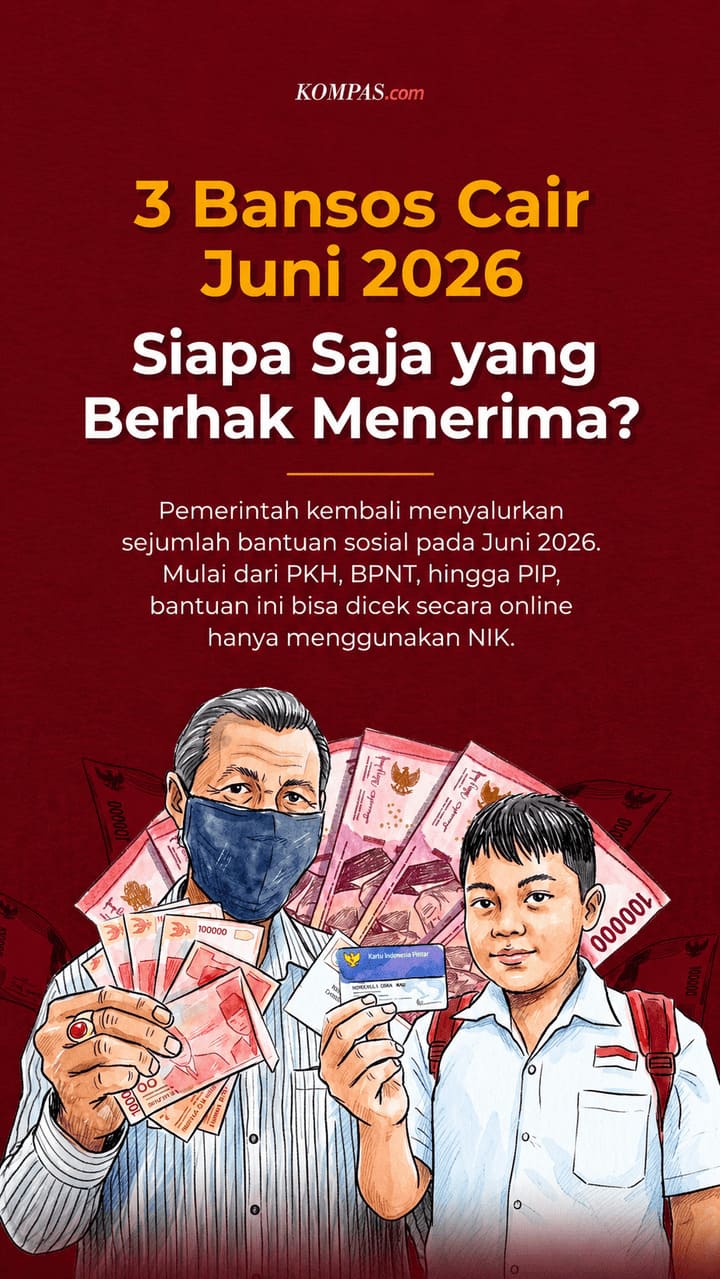 3 Bansos Cair Juni 2026